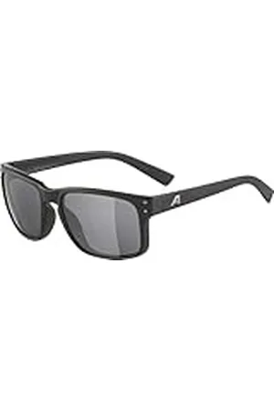 Alpina Kosmic Zonnebril met spiegelende en onbreekbare 100% uv-bescherming voor volwassenen, mat zwart, eenheidsmaat