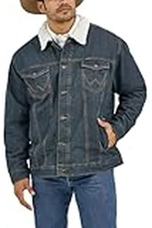 Wrangler Heren jeansjas, Sherpa/denim, XXL