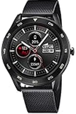 Lotus Smartime heren smartwatch metaal , 1,3 touchscreen, diameter: 48 mm, waterdichtheid: 3ATM, 50010/A, , armband