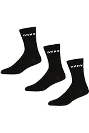 DKNY Smart Designer enkelsokken voor dames, 100% katoen, set van 3 paar, wit, één maat