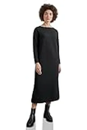 Street one Party Shiny Rib Dress solid, , 42