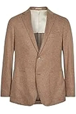 Hackett Mens TAN JERSEY FLANNEL Jacket, , 48