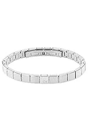 Calvin Klein Heren MINIMALISTISCHE SQUARES Collectie Link Armband in roestvrij staal - Verkrijgbaar in of goud versie, Eén maat, Roestvrij staal, Geen edelsteen