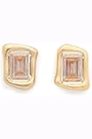 Kate Spade Molten Glass Stud -oorbellen, Clear/Gold