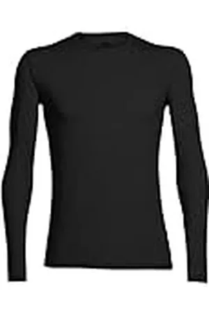 Icebreaker Heren Merino Wol Anatomica Lange Mouw Crewe T-Shirt - 150 Ultra Lichte Stof - , L