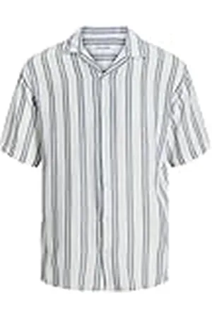 JACK & JONES JJEENZO Stripe Resort Shirt SS SN, , L