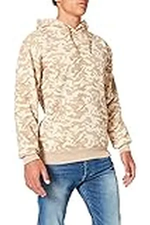Urban classics Heren Sweat Camo Bomber Hoody met capuchon, , S