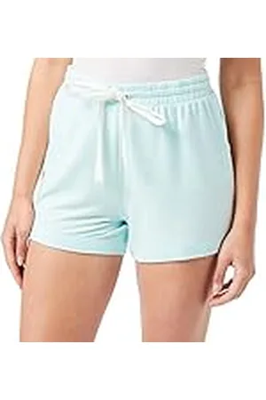 Amazon Lichtgewicht lounge badstof pyjama voor dames, korte, aquablauw, klein