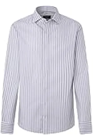 Hackett Heren Melange Stripes Shirt, , XL