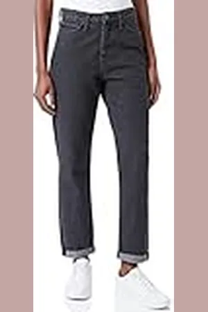 Lee Mom Straight Jeans, voor dames, zwart (Scarbro Black Pv), 30W / 33L