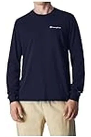 Champion Legacy American Classics-Script Logo L-s Crewneck Lange Mouw T-shirt voor Heren, , S