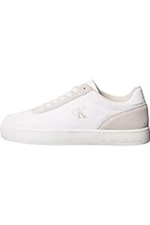Calvin Klein CK JEANS Heren CLASSIC CUPSOLE MG CANVAS YM0YM01218 Low Top, wit (helder wit/eierschaal), 10 UK, , 42.5 EU