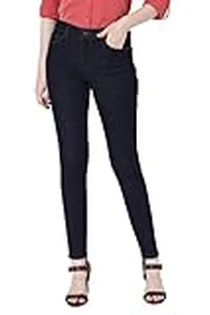 VERO MODA Slim Jeans voor dames, Blauw (Donkerblauwe Denim), (L) W / 32L