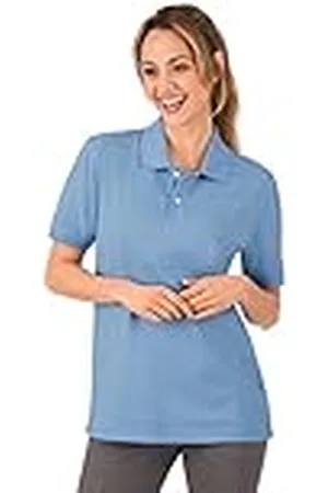Trigema Poloshirt voor dames, Iceblue-melange, S