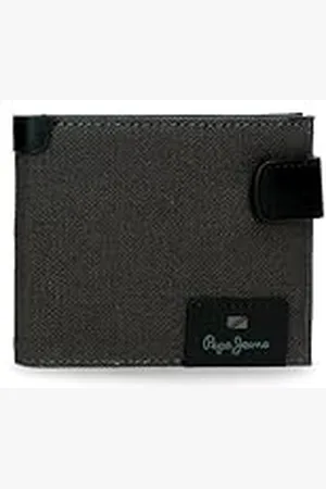 Pepe Jeans Hilltop Horizontale portemonnee met kliksluiting, , 11 x 8,5 x 1 cm, leer van Joumma Bags, , Eén maat, Horizontale portemonnee met kliksluiting