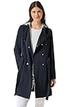 CECIL Dames B101210 Trenchcoat met capuchon, Dark Navy Blue, L, , L