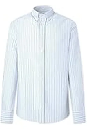 Hackett Heren Mel Cot Linnen Gestreept Shirt, , 3XL