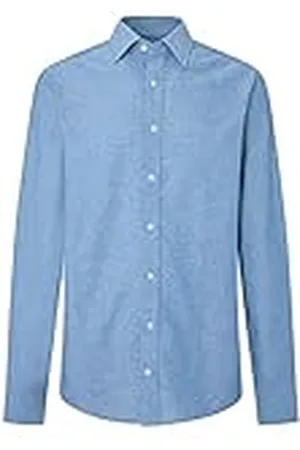 Hackett Chambray Eng Stripe Overhemd voor heren, , XL