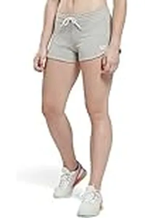 Reebok Dames Franse Terry Shorts, Medium Grey Heather, XL, , XL