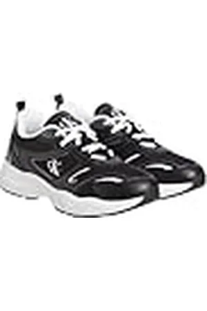 Calvin Klein Jeans Vrouwen Retro Tennis MESH ML YW0YW01807 Sneakers, zwart (zwart/helder wit), 3.5 UK, , 36.5 EU