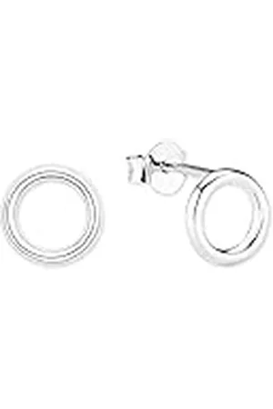QS by s.Oliver Stud Earrings 925 Sterling Zilveren Dames Oorbellen, 0.8 cm, , Wordt geleverd in Sieraden geschenkverpakking, 2021807