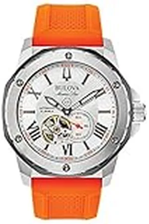 BULOVA Heren analoog automatisch horloge met siliconen band 98A226