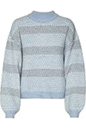 VERO MODA Vmtrixie Ls GA Boo Gebreide trui met hoge hals, Allure/detail: berk en zilveren munt, XS dames, , XS