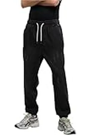 Urban classics Heren jeans jogg denim, casual heren jeans joggingbroek, taps toelopend design, slim fit, , M