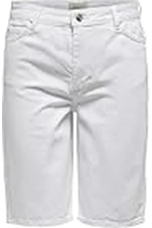 ONLY Lange jeansshorts voor dames met hoge taille en normale pasvorm, , M