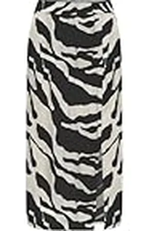 ONLY Onlnova Life Vis Lamar Slit Skirt AOP, , XL