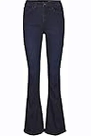 Noisy May Dames Flared Jeans Hoge Taille Denim Stretch Broek-W Ideale Vintage Broek NMSALLIE., Colour: , Size:29W / 32L