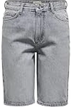 ONLY Lange jeansshorts voor dames met hoge taille en normale pasvorm, , S