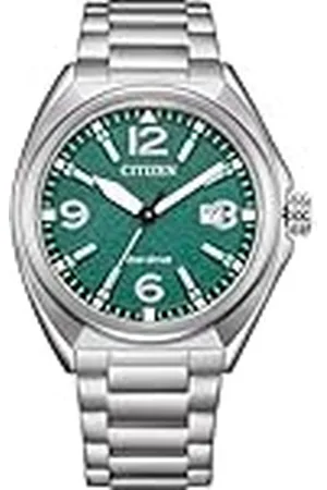 Citizen Eco-Drive Solar herenhorloge met 40 mm diameter en datum in verschillende varianten, , armband