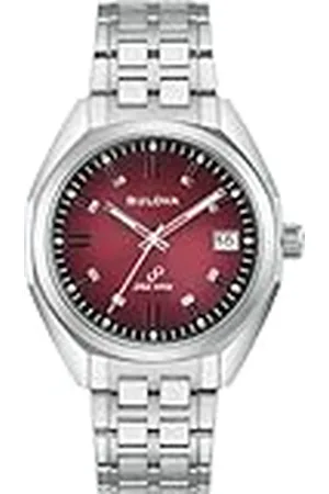 BULOVA Heren analoog klassiek horloge met roestvrij stalen armband 96B401, , armband