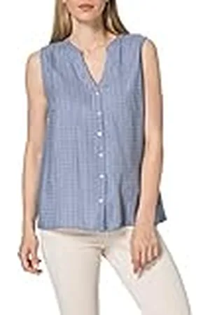 Blue Seven Dames alloverprint, Henley blouse, , 42