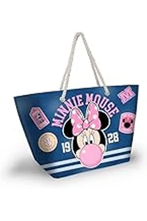 Disney Minnie Mouse Varsity-Soleil strandtas, blauw, 52 x 37 cm, , Eén maat, Soleil Strandtas