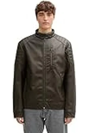TOM TAILOR Kunstlederen jas voor heren, , M