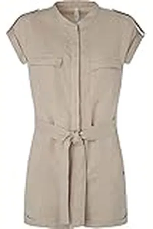 Pepe Jeans Alina Jumpsuit voor dames, steen, L, Steen, L