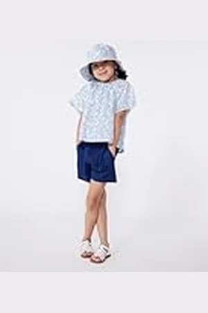 Petit Bateau Blouse met korte mouwen voor meisjes, , 3 Jaren