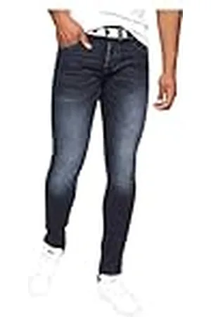 Crosshatch Barbeck Slim Jeans voor heren, Barbece/Blauw Zwart, 38W / 32L