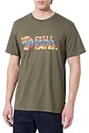Fjällräven Meerkleurig logo T-shirt, , Large heren, , L