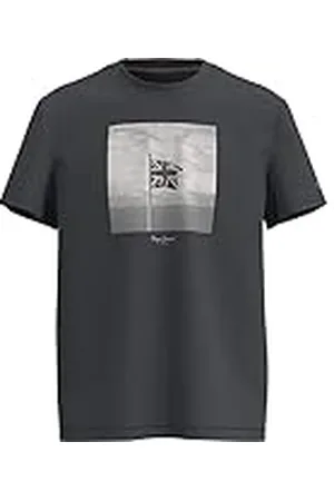 Pepe Jeans Alfred T-shirt heren, Zwart (vervaagd), XS