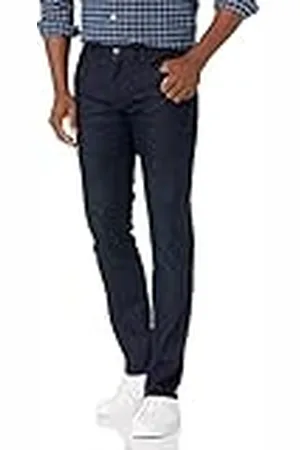 Armani Exchange A|X mens 5 Pocket Pocket Slim Denim Dark Rinse Jeans, Indigo Denim/Indigo, 32 US