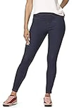 HUE Dames Curvy Fit Essential Denim Leggings Kousen, Midnight Rinse, 2X