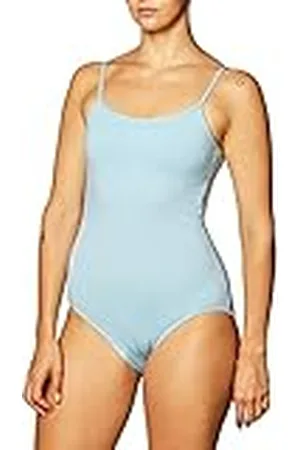 Capezio Hemdje, turnpakje met verstelbare bandjes voor dames, Lichtblauw, XL