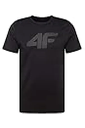 4F T-shirt M537 Color Deep Black, maat M voor heren, , M
