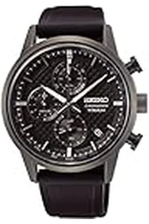 Seiko Herenhorloge kwarts titanium met roestvrij stalen band, , Chronograaf