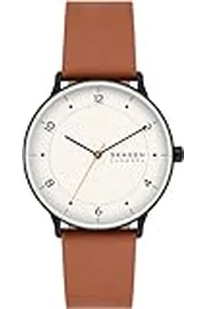 Skagen RIIS Horloge voor heren, Quartz uurwerk met roestvrij stalen of leren band