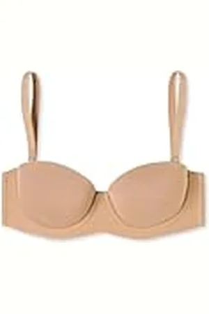 Schiesser Bandeau-beha voor dames, met afneembare bandjes en glijdende cups, single jersey - Unique Micro, , , 95A