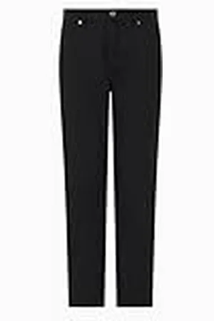 Armani Exchange Dames Seven Magic Mountain, cropped fit, logo patch, jeans, zwart, 24, , 24